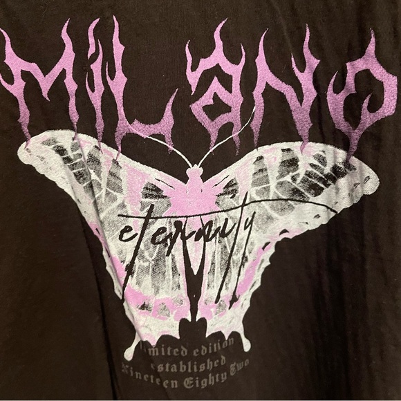 Boohoo Streetwear Limited Edition Butterfly Milano Eternity Tee Size L NWOT - Picture 2 of 6